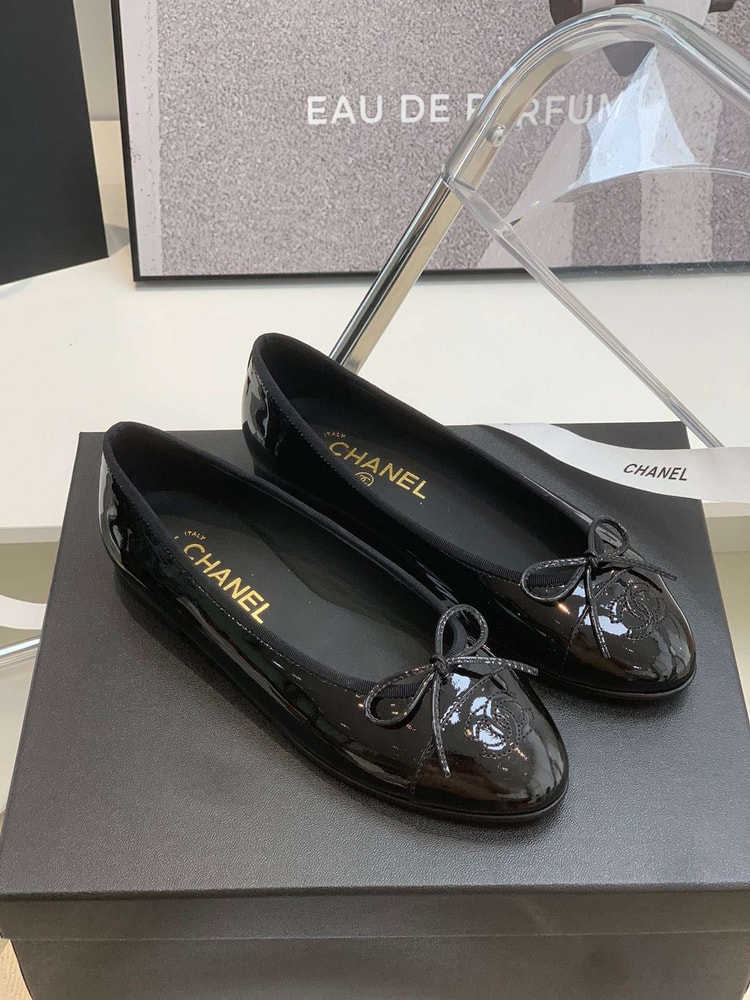 Chanel Ballet Flats Black For Women