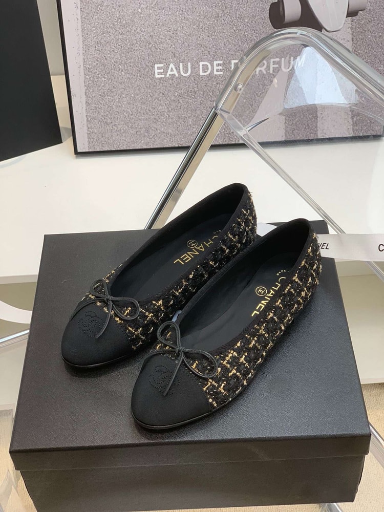 Chanel Ballet Flats Brown For Women