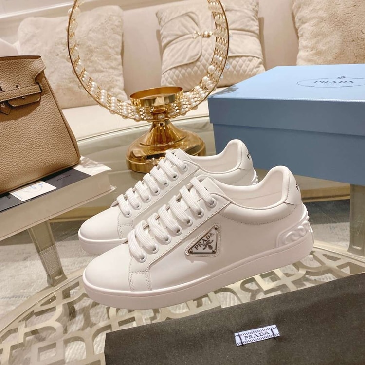 Prada Fyre Low Heel Sneaker White For Women
