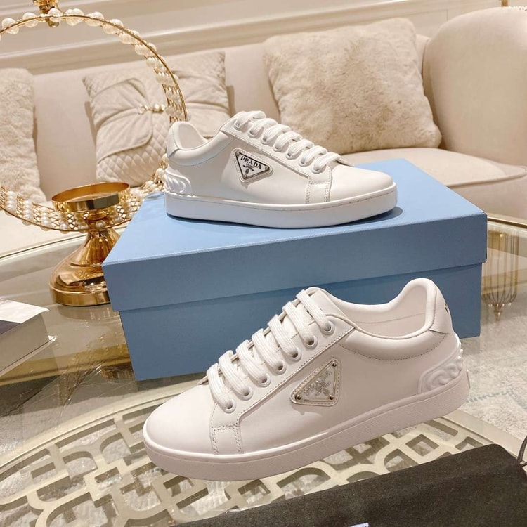 Prada Fyre Low Heel Sneaker White For Women