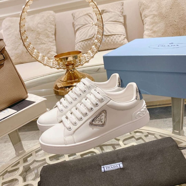 Prada Fyre Low Heel Sneaker White For Women