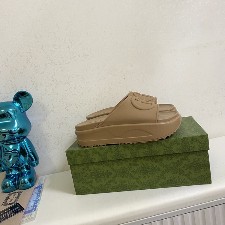 Gucci Interlocking G Slide Sandal Yellow For Men 692380 JF000 3727