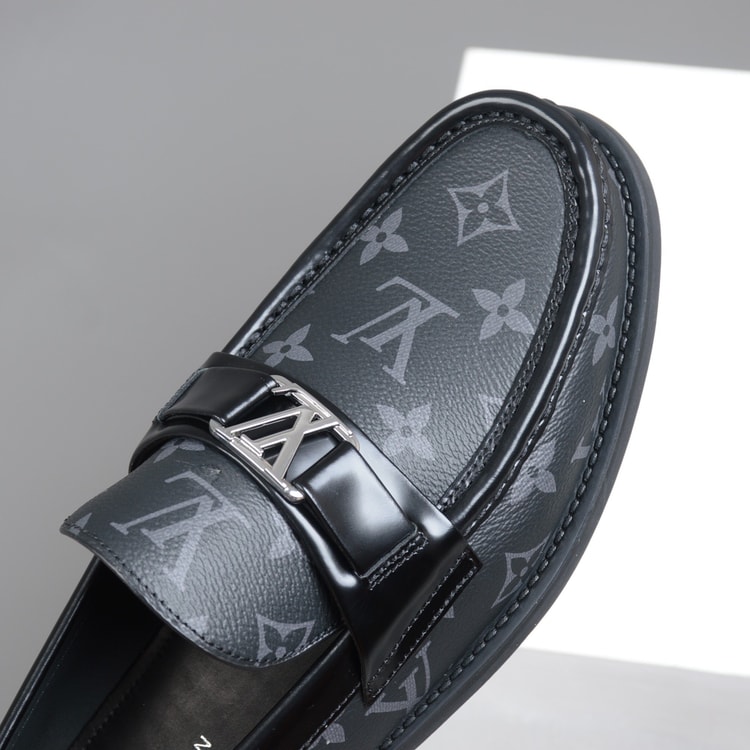Louis Vuitton Monte Carlo Mocassin Canvas Black For Men