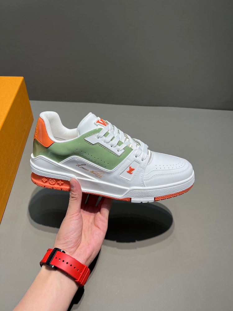 Louis Vuitton Trainer Sneaker Mix Of Materials Multi Color For Men LV