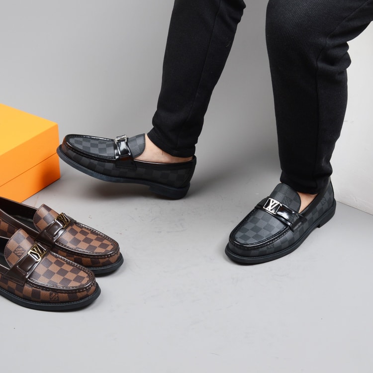 Classic Black Moccasin Shoes For Men