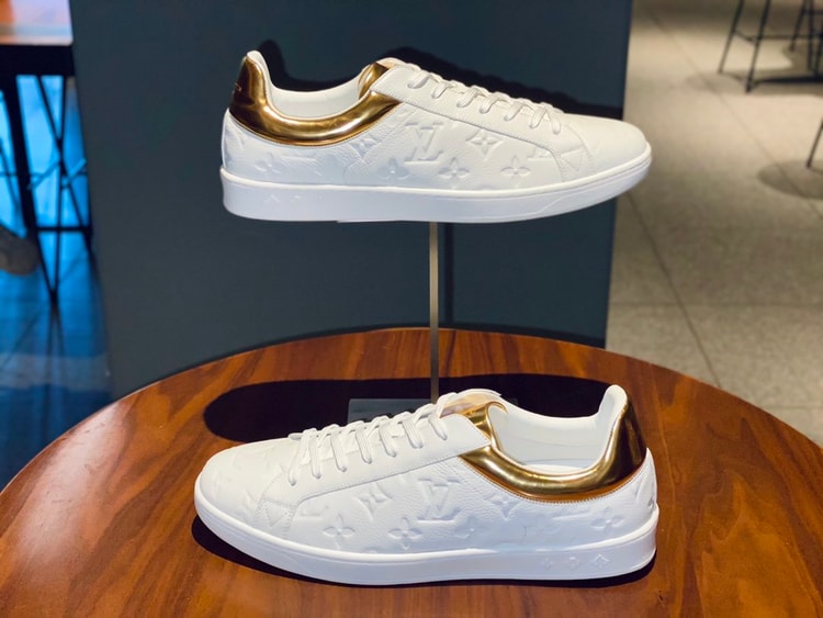 Louis Vuitton Luxembourg Sneaker White/Gold For Men LV