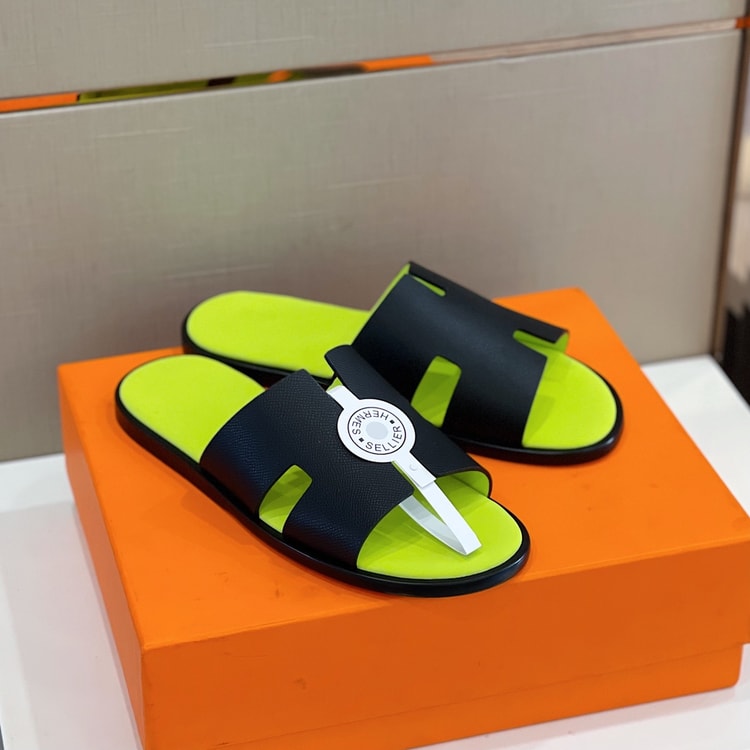 Hermes Izmir Sandal Black For Men