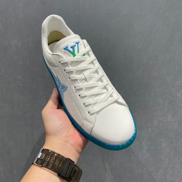 Louis Vuitton Luxembourg Samothrace Sneaker Blue For Men LV 1A9FZ5
