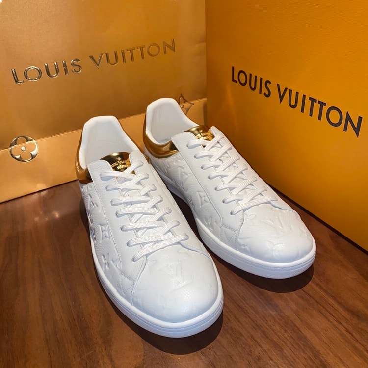 Louis Vuitton Luxembourg Sneaker White/Gold For Men LV