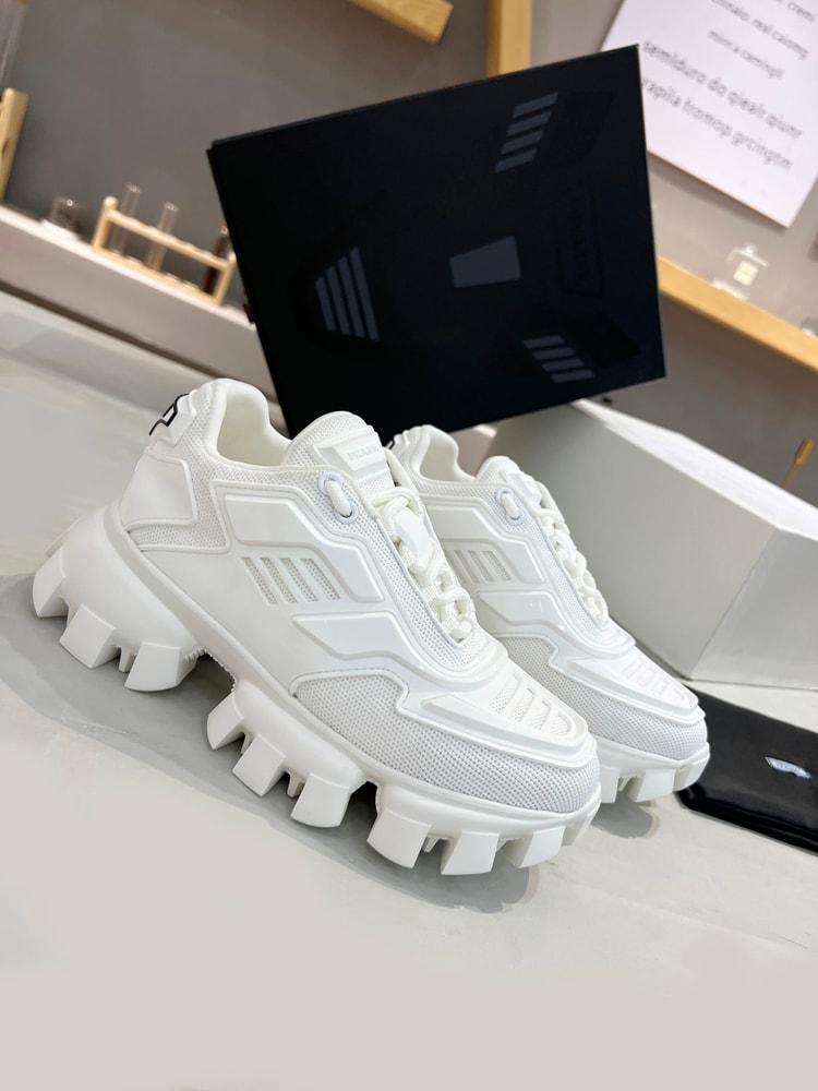 Prada Cloudbust Thunder Sneakers White For Women PRD ?1E819L_3KR2_F0009_F_050