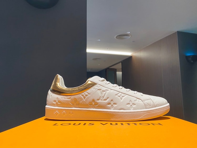 Louis Vuitton Luxembourg Sneaker White/Gold For Men LV