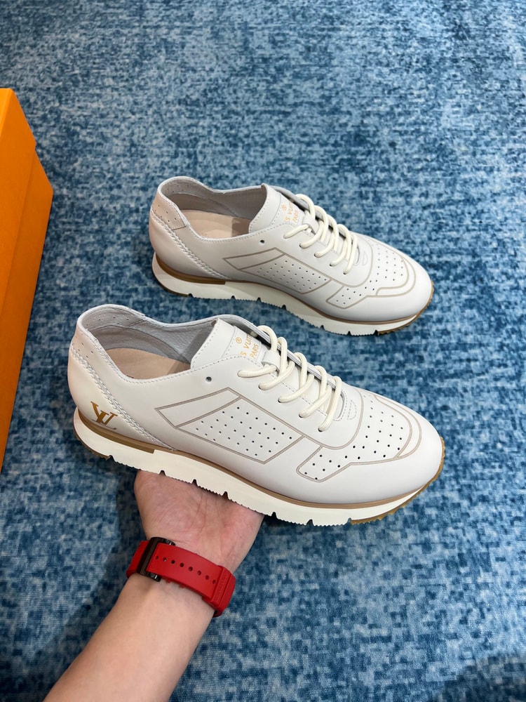 Louis Vuitton Formal Dimension High Derby Rubber White For Men LV