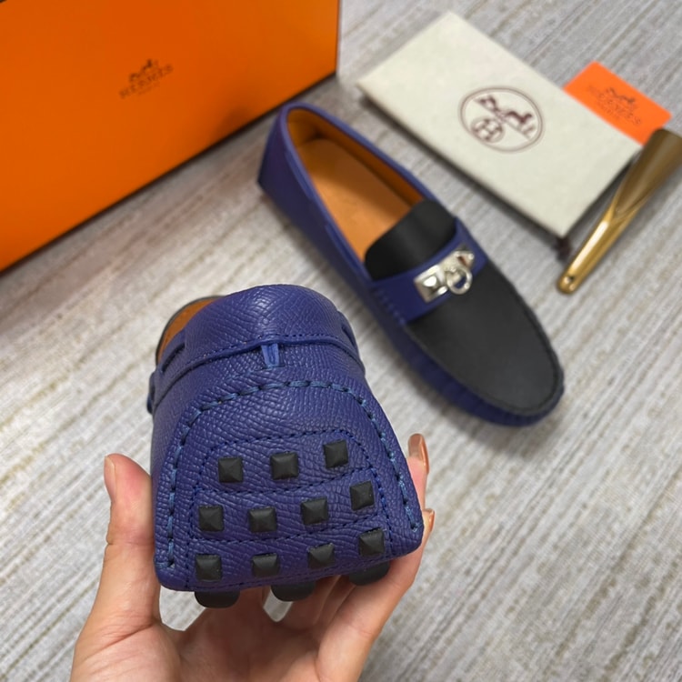Hermes Irving Loafer Blue/Black For Men