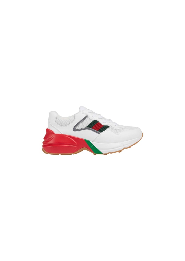 Gucci GG Rhyton Sneaker White And Red For Men