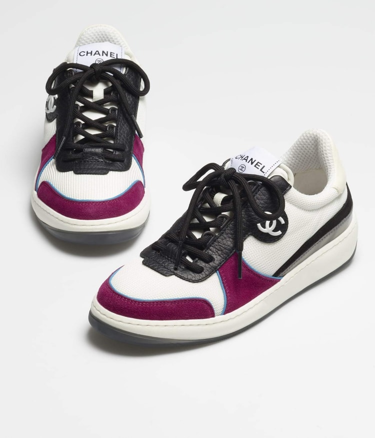 Chanel Sneakers White/Rosy For Women, Women's Shoes