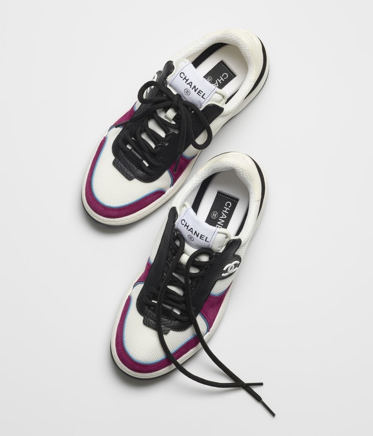 Chanel Sneakers White/Rosy For Women, Women's Shoes