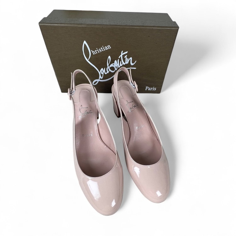 Christian Louboutin So Jane Sling Pink For Women 55mm - 3230029F608