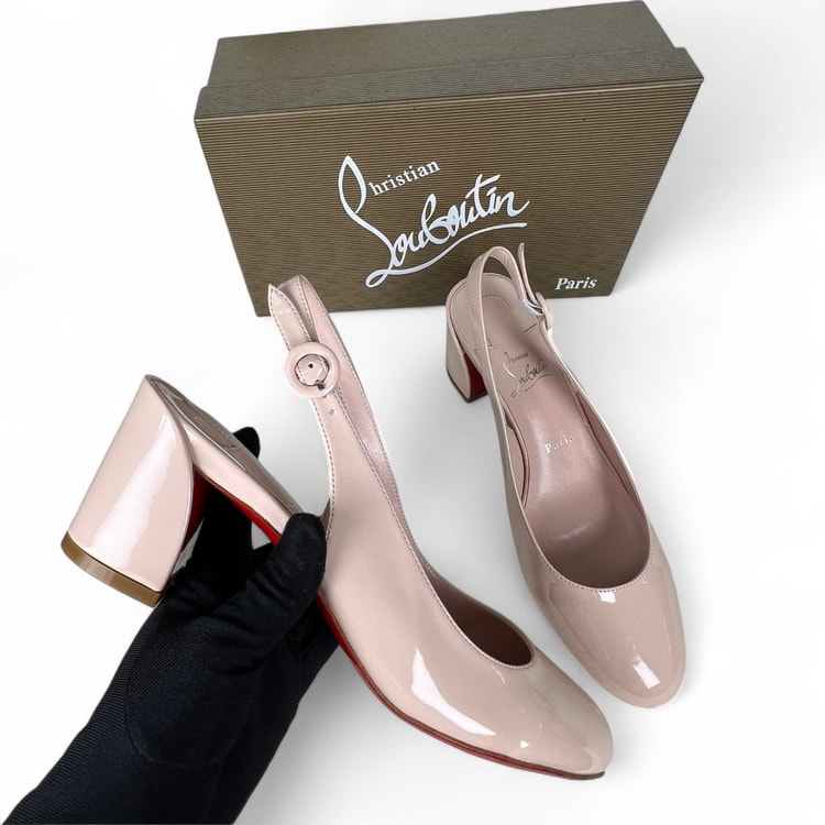 Christian Louboutin So Jane Sling Pink For Women 55mm - 3230029F608