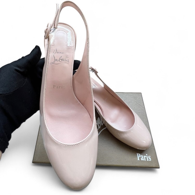 Christian Louboutin So Jane Sling Pink For Women 55mm - 3230029F608