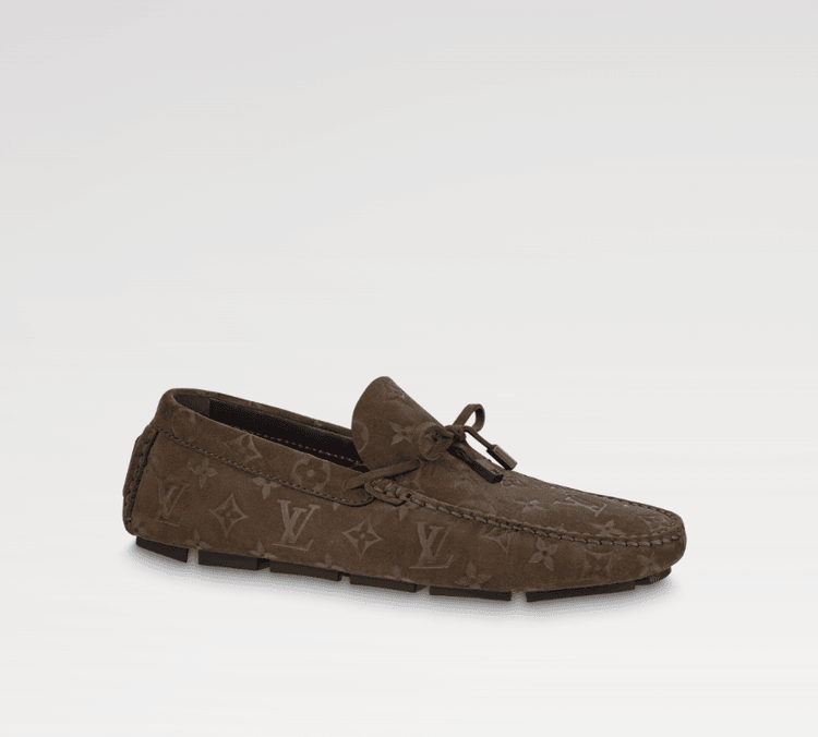 Louis Vuittion LV Driver Moccasin Brown For Men LV 1AAF0E