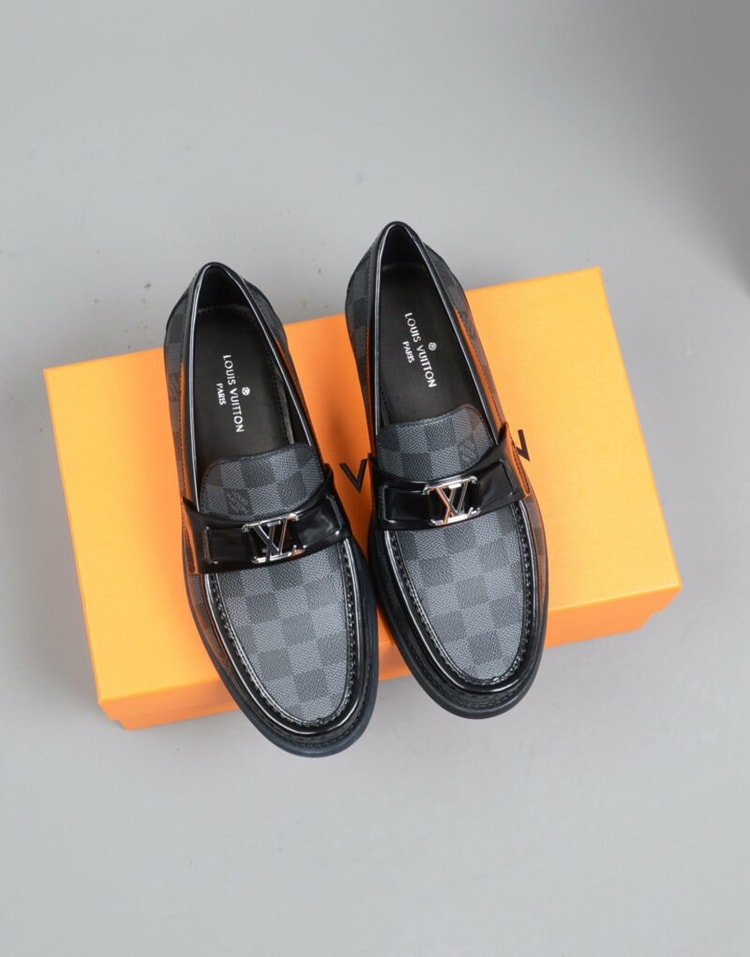 Classic Black Moccasin Shoes For Men