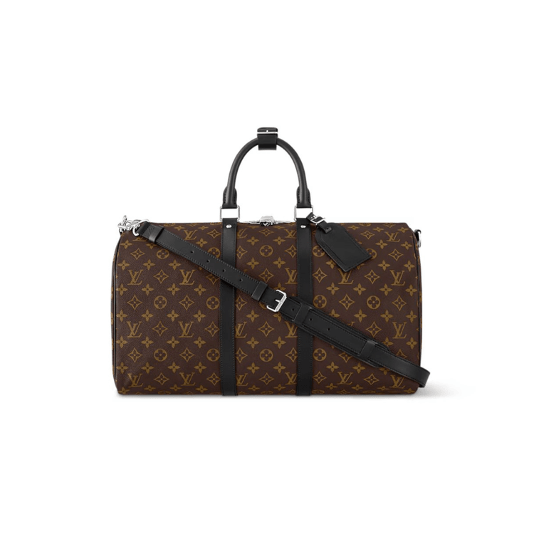 Louis Vuitton Keepall Bandouliere 45 Monogram Macassar Canvas For Men, Men's Bags, Travel Bags 17.7in/45cm LV M56711