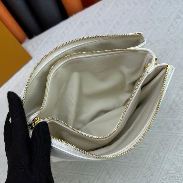 Louis Vuitton Coussin PM Monogram-Embossed Puffy Cream M57793