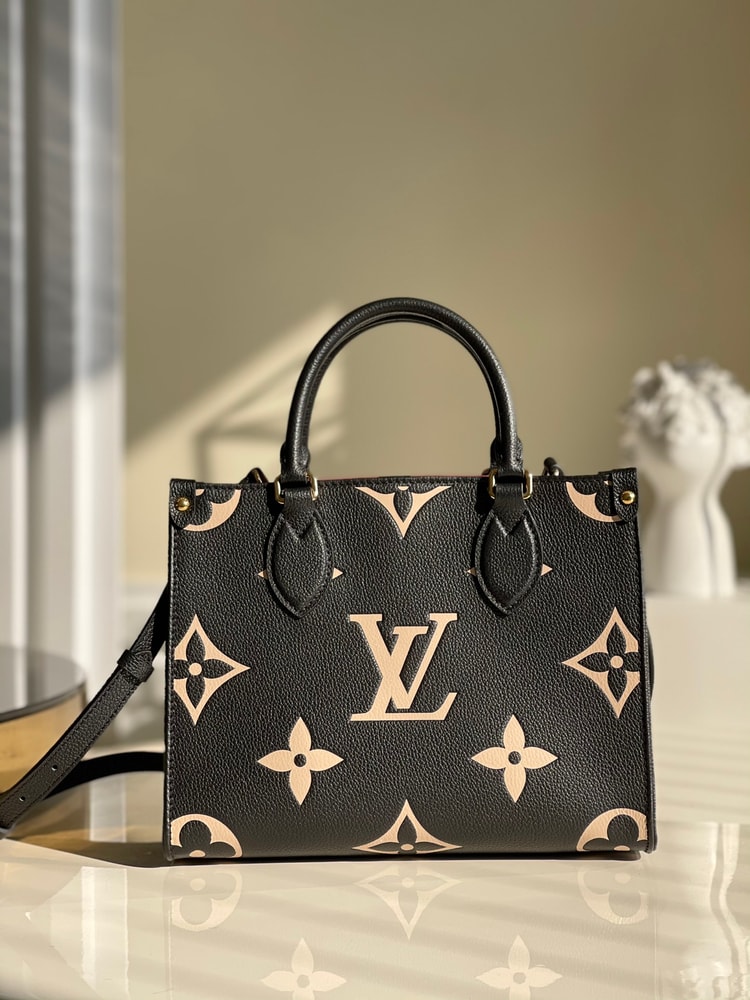 Louis Vuitton OnTheGo PM Tote Bag Black For Women 9.8in/25cm LV M45659