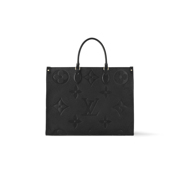 Louis Vuitton Onthego GM Monogram Empreinte Tote Bag Black M44925
