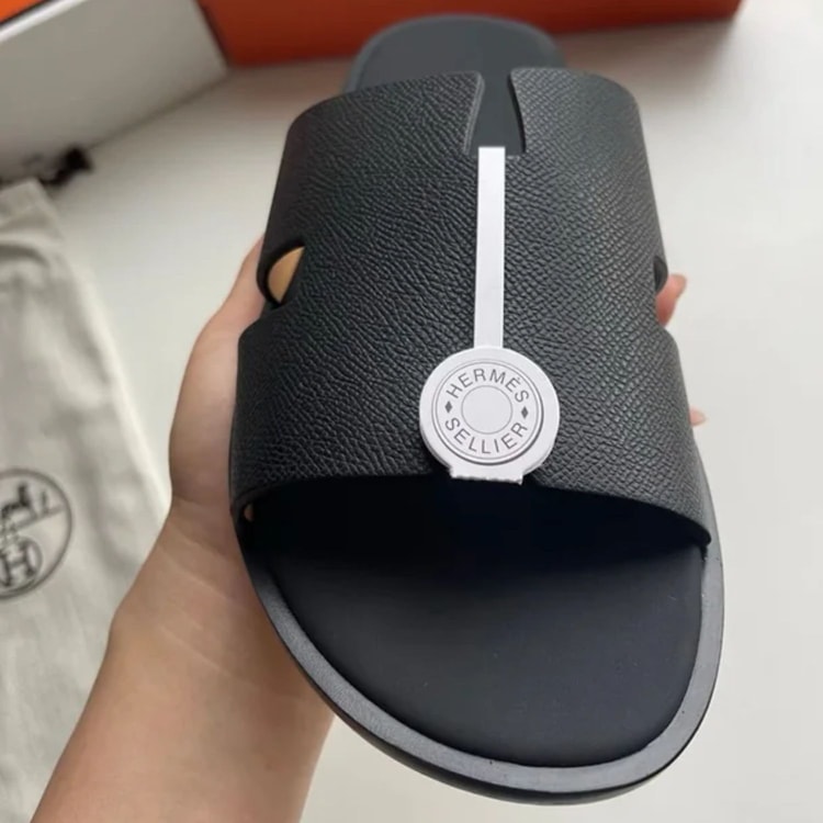 Hermes Izmir Sandal Black For Men H041141ZH01425