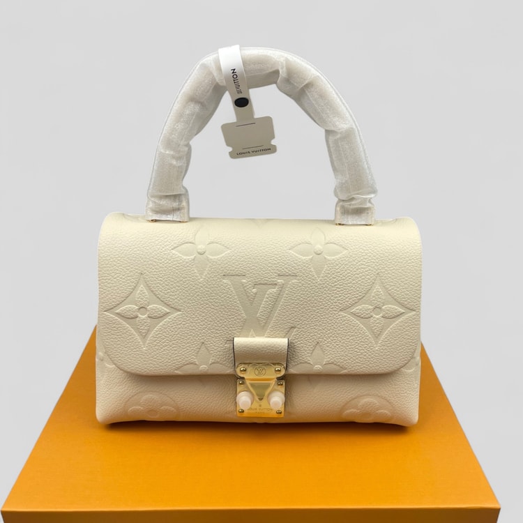 [True-to-ORIGINAL] Louis Vuitton Madeleine BB Monogram Empreinte Beige For Women 9.4in/24cm - M46008