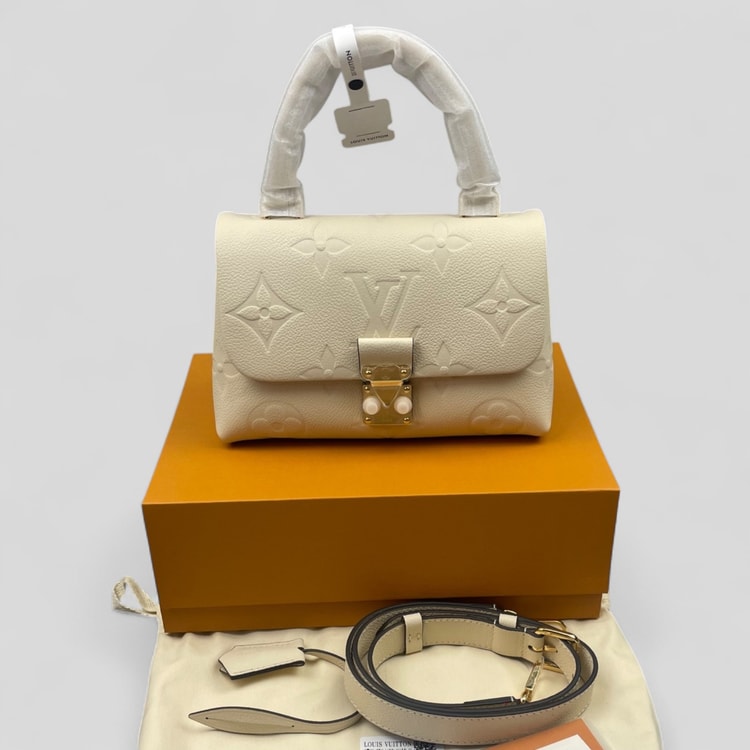 [True-to-ORIGINAL] Louis Vuitton Madeleine BB Monogram Empreinte Beige For Women 9.4in/24cm - M46008