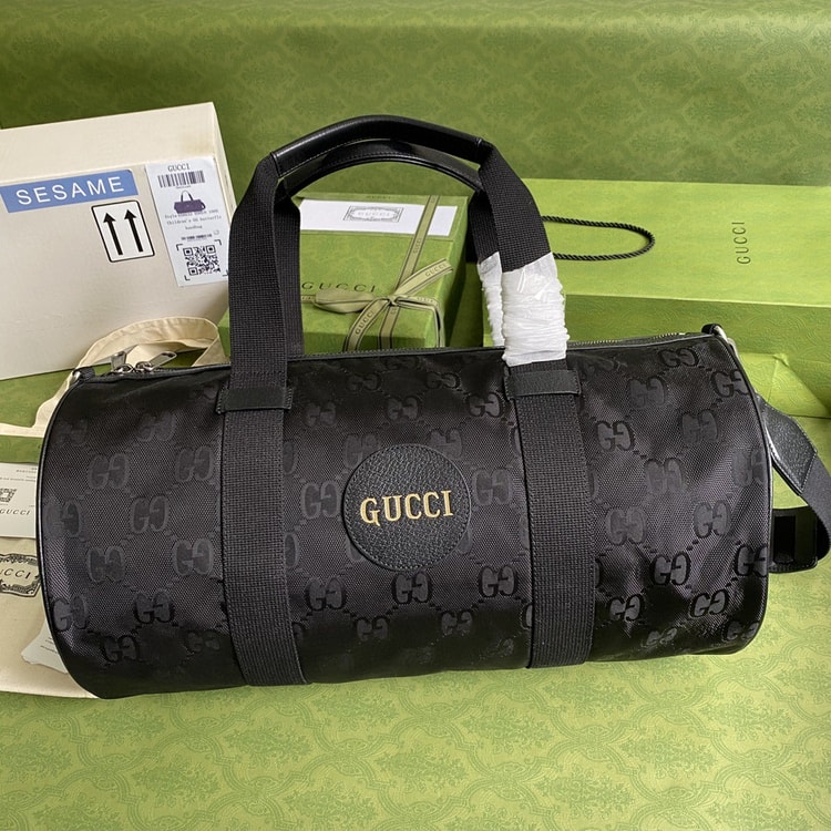 Gucci Off The Grid Duffle Bag Black GG Nylon For Men 19in/47.5cm GG 658632 H9HVN 1000