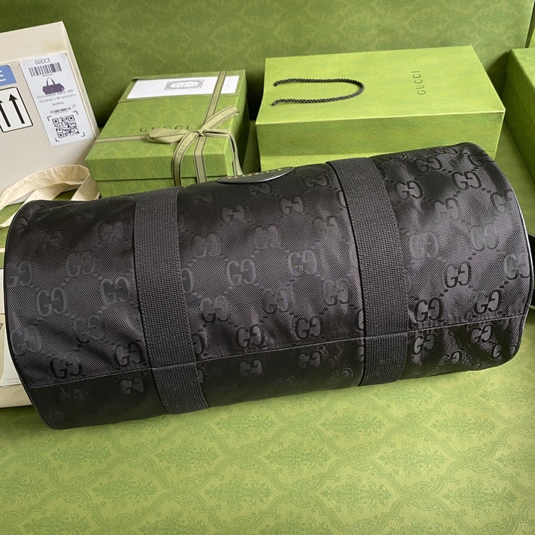 Gucci Off The Grid Duffle Bag Black GG Nylon For Men 19in/47.5cm GG 658632 H9HVN 1000