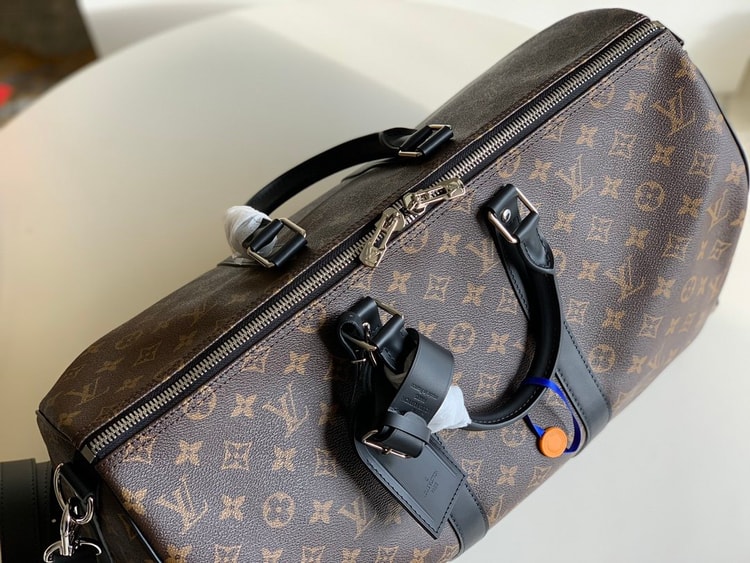 Louis Vuitton Keepall Bandouliere 45 Monogram Macassar Canvas For Men, Men's Bags, Travel Bags 17.7in/45cm LV M56711