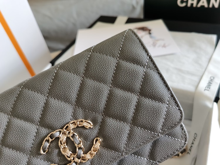 Chanel Mini Flap Bag Grey