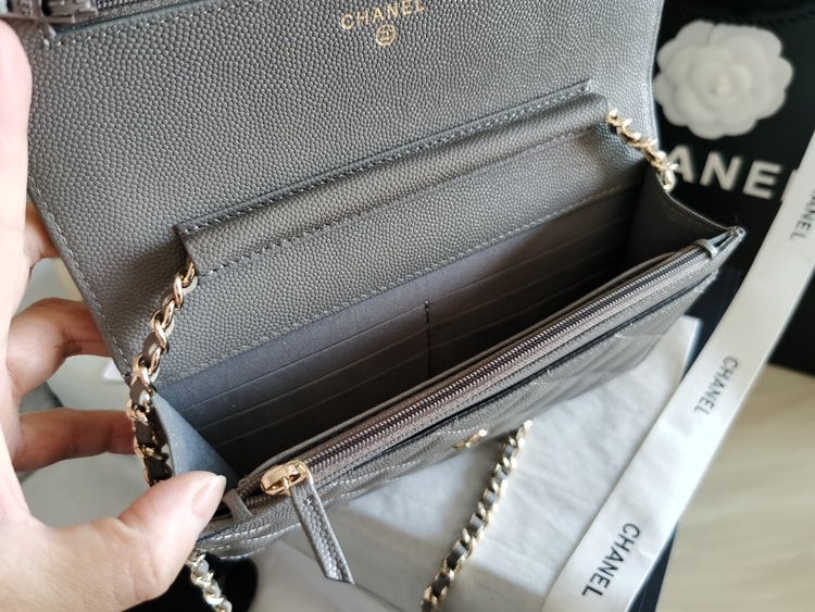 Chanel Mini Flap Bag Grey