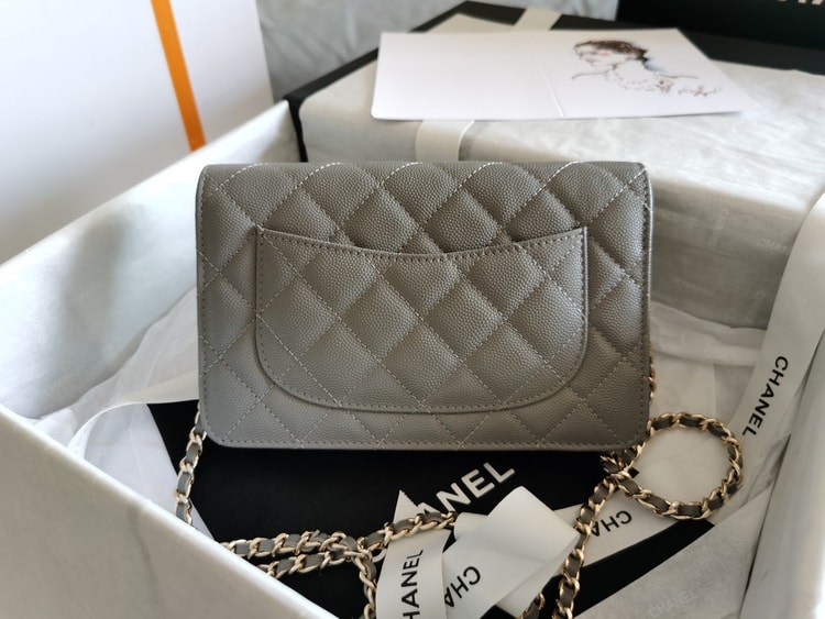 Chanel Mini Flap Bag Grey