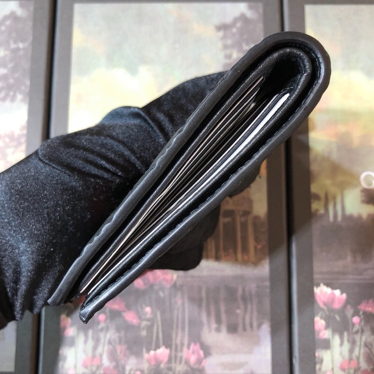 Gucci Signature Web Wallet Black Green and red Web For Men 4.5in/11cm GG 408827 CWCLN 1060