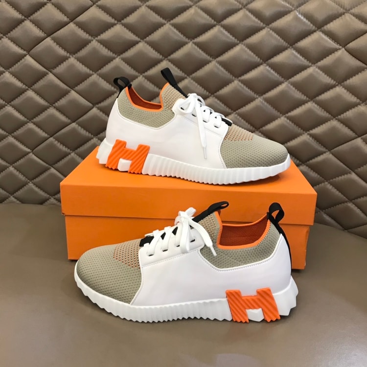 Hermes Depart Sneaker White/Light Grey For Men