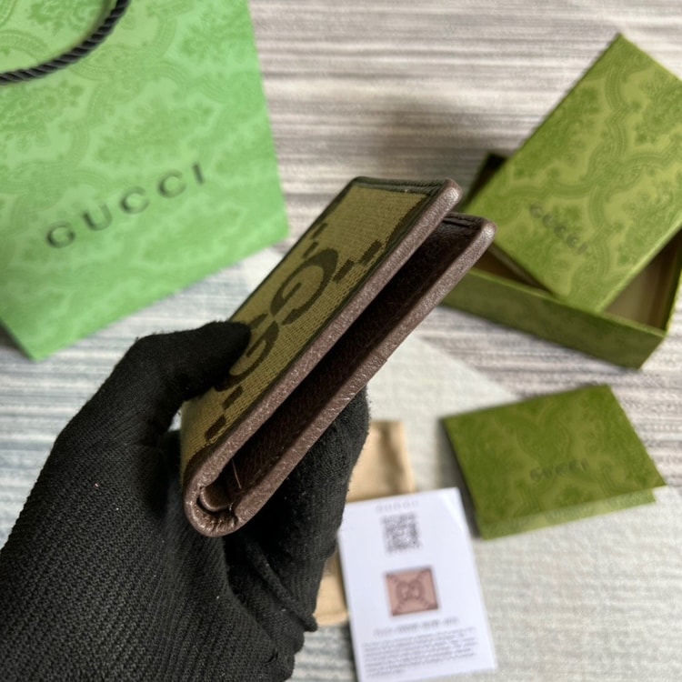 Gucci Jumbo GG Wallet Brown For Men 4.3in/11cm GG 699308 UKMBG 2572