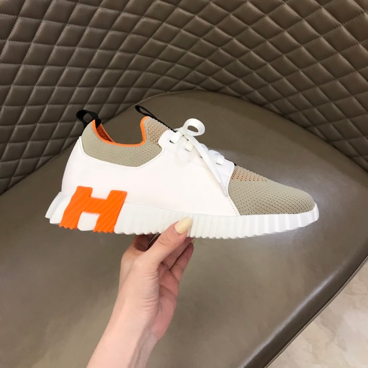 Hermes Depart Sneaker White/Light Grey For Men