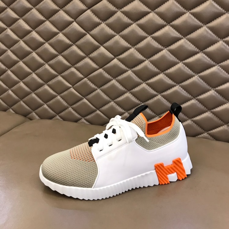 Hermes Depart Sneaker White/Light Grey For Men
