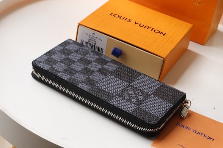 Louis Vuitton Zippy Wallet Vertical Damier Graphite For Men, Men's Wallet 7.9in/20cm LV