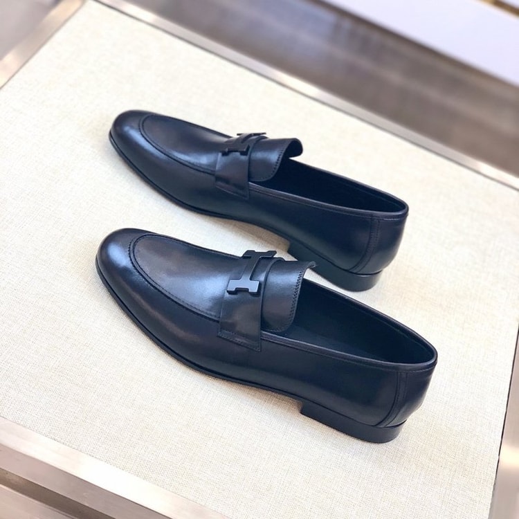 Hermes Paris Loafer Black For Men