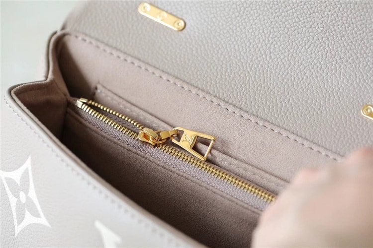 [True-to-ORIGINAL] Louis Vuitton Madeleine BB Monogram Empreinte Dove Gray/ Creme Beige Bags For Women 9.4in/24cm