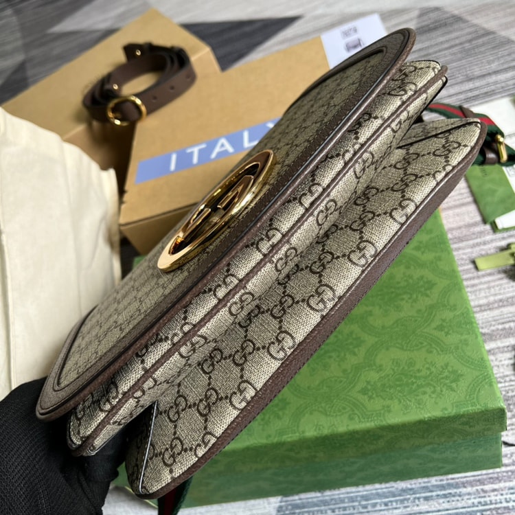 Gucci Blondie Medium Shoulder Bag Beige 699210 96IWG 8745