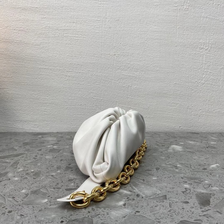 Bottega Veneta Chain Pouch White, For Women, Women’s Bags 12.2in/31cm