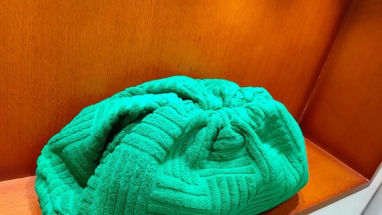 Bottega Veneta Teen Pouch Green, For Women, Women's Bags 12.2in/31cm