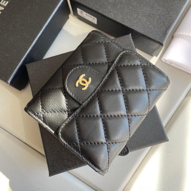 Chanel Small Classic Flap Wallet Black Bag For Women 10.5cm/4.1in AP0231 Y01295 C3906